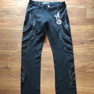 NWT Platinum Plush Black Pants